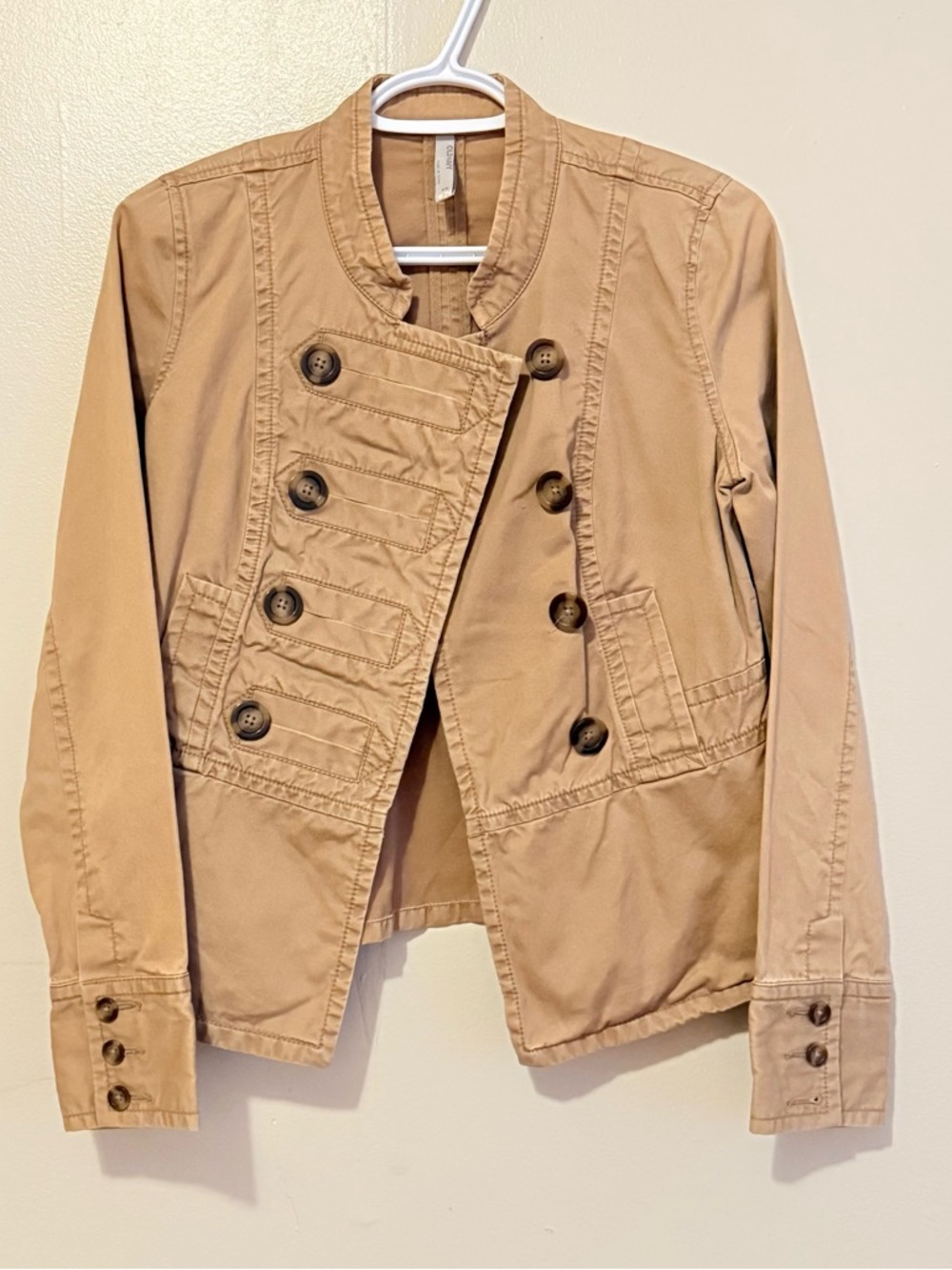 Old Navy Tan Cotton Military-Style Utility Jacket